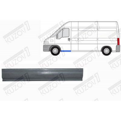 Порог (левый) Klokkerholm для PEUGEOT BOXER 1994-2002 - фото
